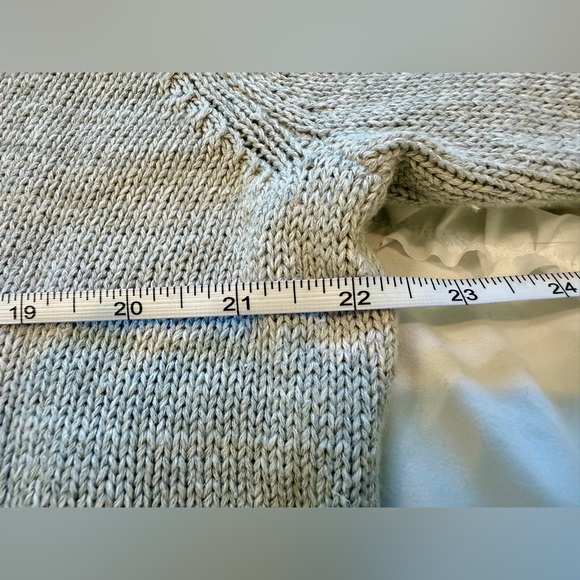 Tommy Bahama Light Gray V-Neck Hooded Cable Sweater Size XL - Picture 10 of 11